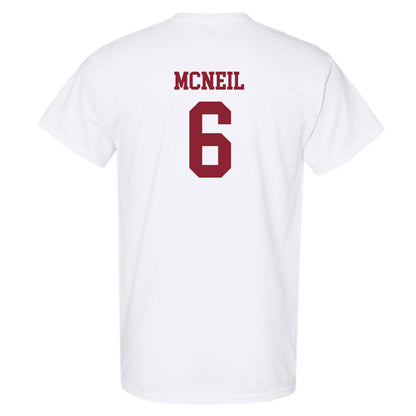 Boston College - NCAA Women's Soccer : Ava McNeil - White Replica Short Sleeve T-Shirt