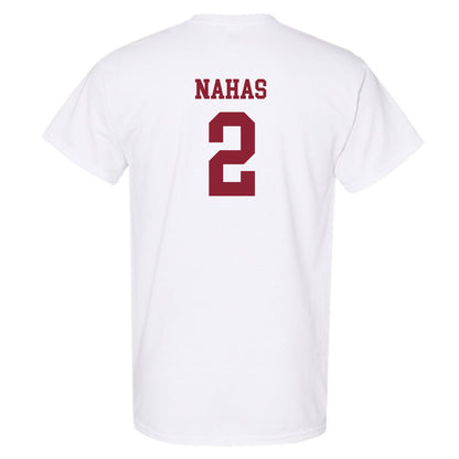 Boston College - NCAA Women's Soccer : Eva Nahas - White Replica Short Sleeve T-Shirt