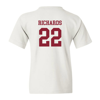 Boston College - NCAA Women's Soccer : Ella Richards - White Replica Youth T-Shirt