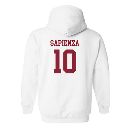 Boston College - NCAA Women's Soccer : Emily Sapienza - White Replica Hooded Sweatshirt