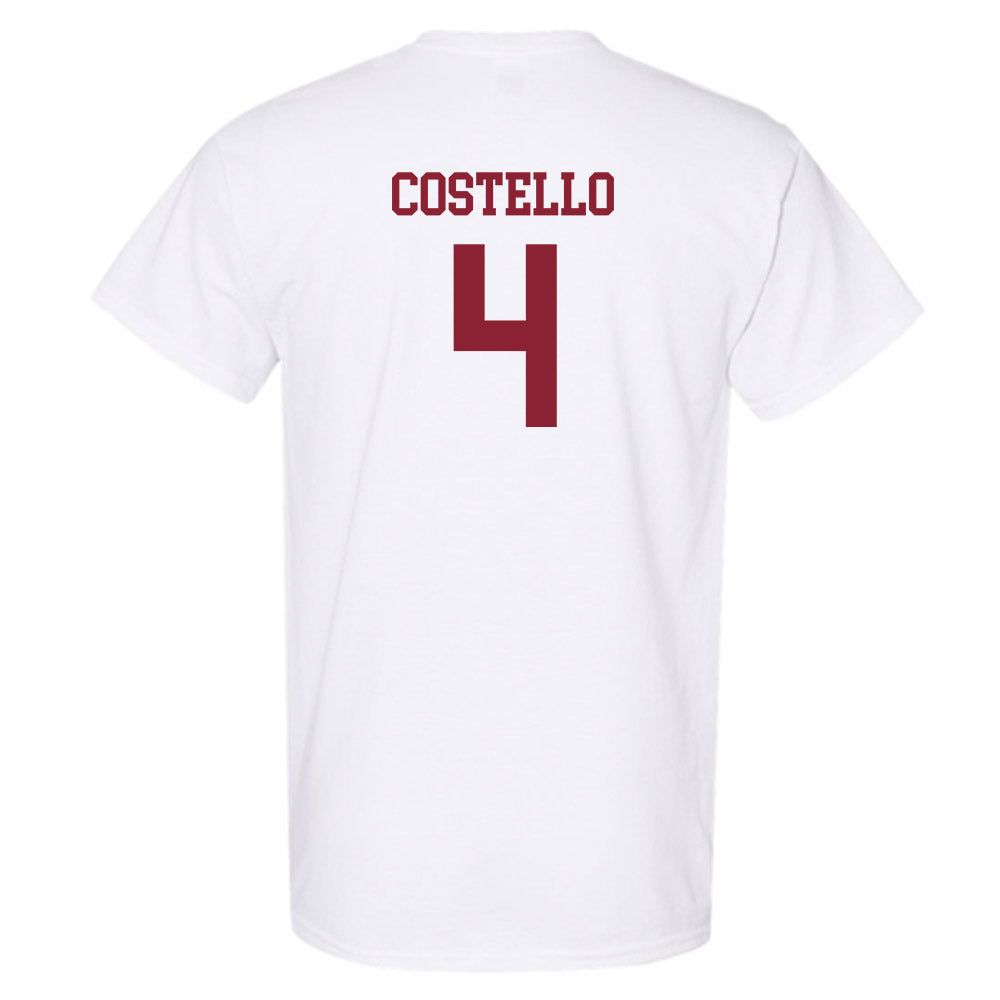 Boston College - NCAA Women's Soccer : Sarai Costello - White Replica Short Sleeve T-Shirt