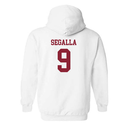 Boston College - NCAA Women's Soccer : Sydney Segalla - White Replica Hooded Sweatshirt