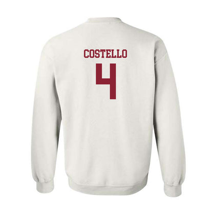 Boston College - NCAA Women's Soccer : Sarai Costello - White Replica Sweatshirt