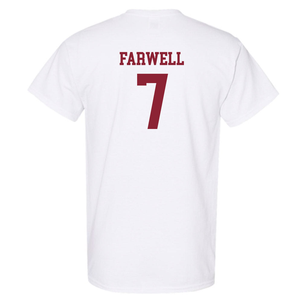 Boston College - NCAA Men's Soccer : Aidan Farwell - White Replica Short Sleeve T-Shirt