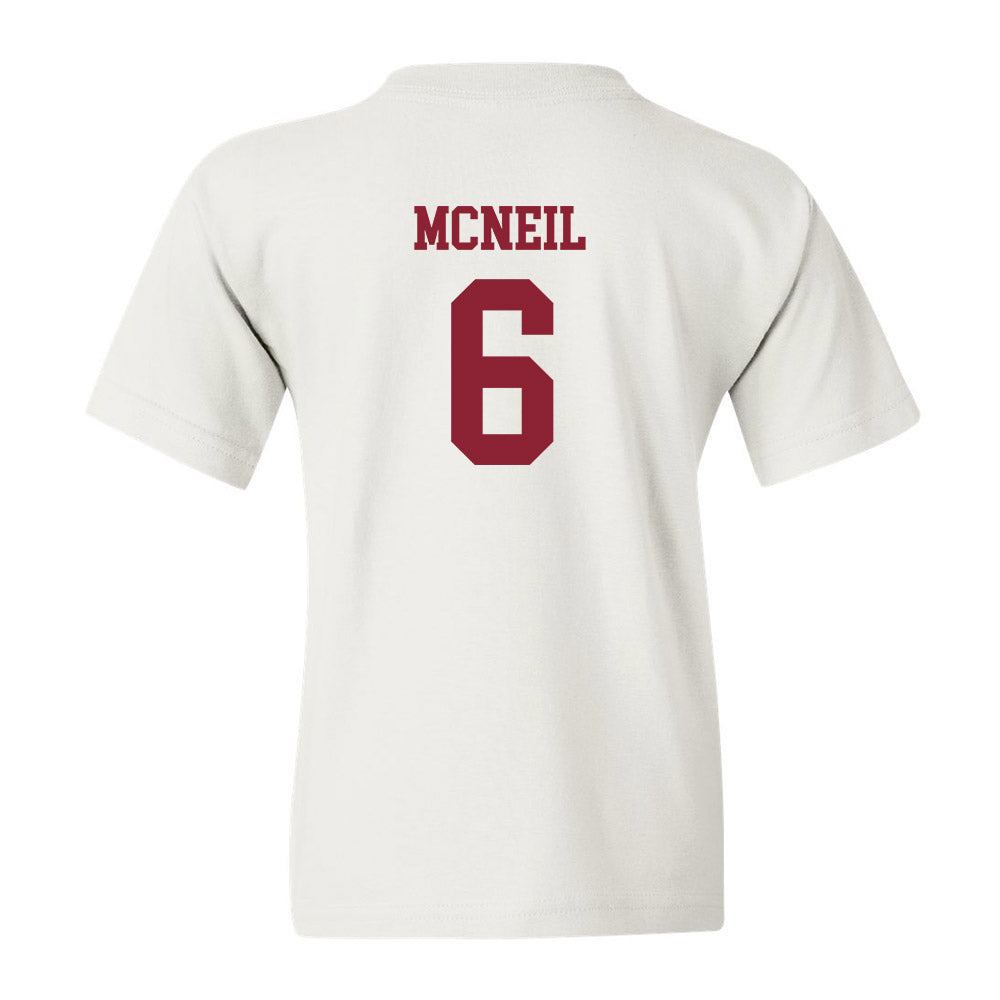 Boston College - NCAA Women's Soccer : Ava McNeil - White Replica Youth T-Shirt