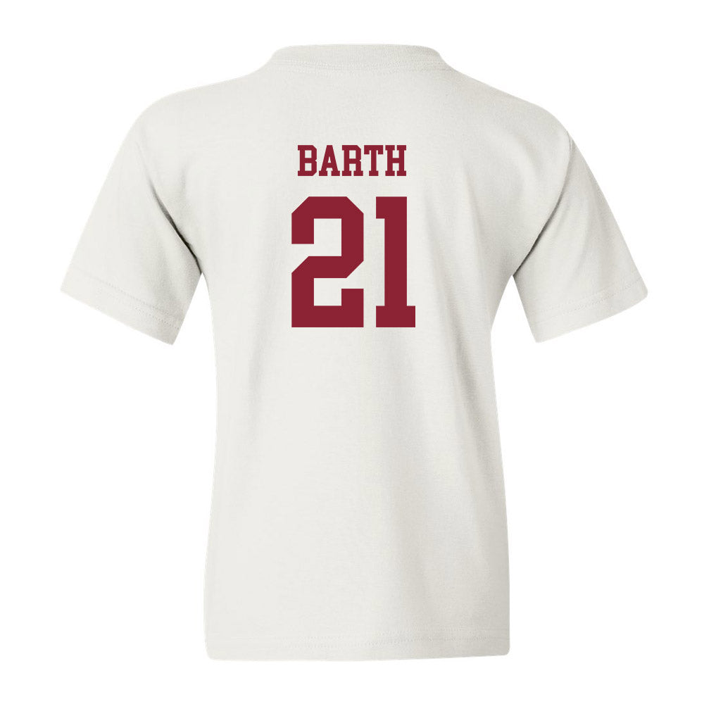 Boston College - NCAA Women's Soccer : Andrea Barth - White Replica Youth T-Shirt