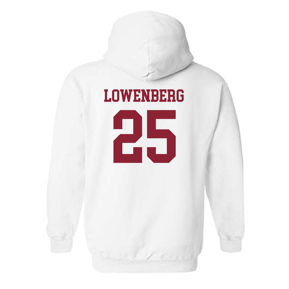 Boston College - NCAA Women's Soccer : Sophia Lowenberg - White Replica Hooded Sweatshirt