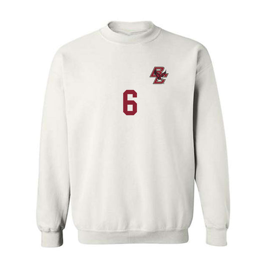 Boston College - NCAA Women's Soccer : Ava McNeil - White Replica Sweatshirt