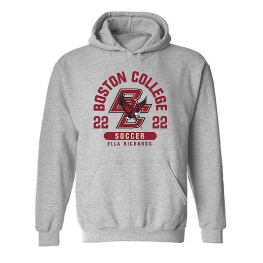 Boston College - NCAA Women's Soccer : Ella Richards - Sport Grey Classic Fashion Hooded Sweatshirt
