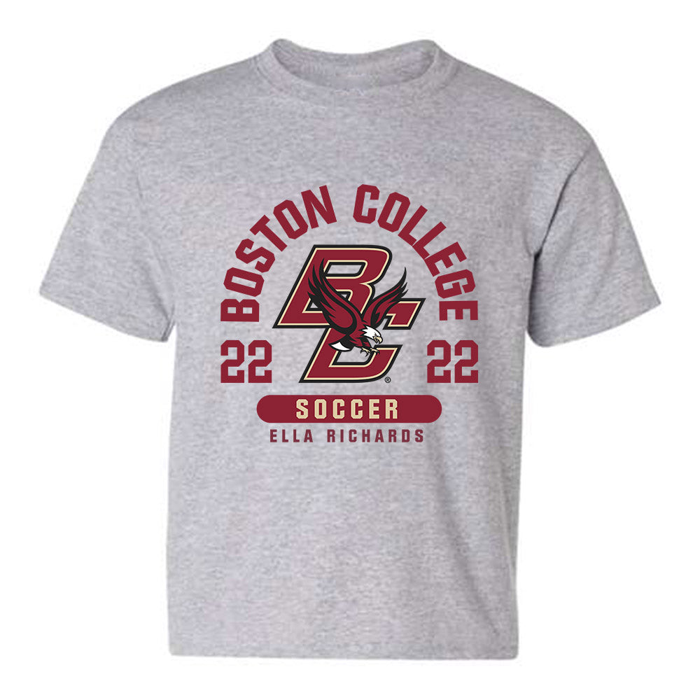 Boston College - NCAA Women's Soccer : Ella Richards - Sport Grey Classic Fashion Youth T-Shirt