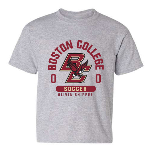 Boston College - NCAA Women's Soccer : Olivia Shippee - Sport Grey Classic Fashion Youth T-Shirt