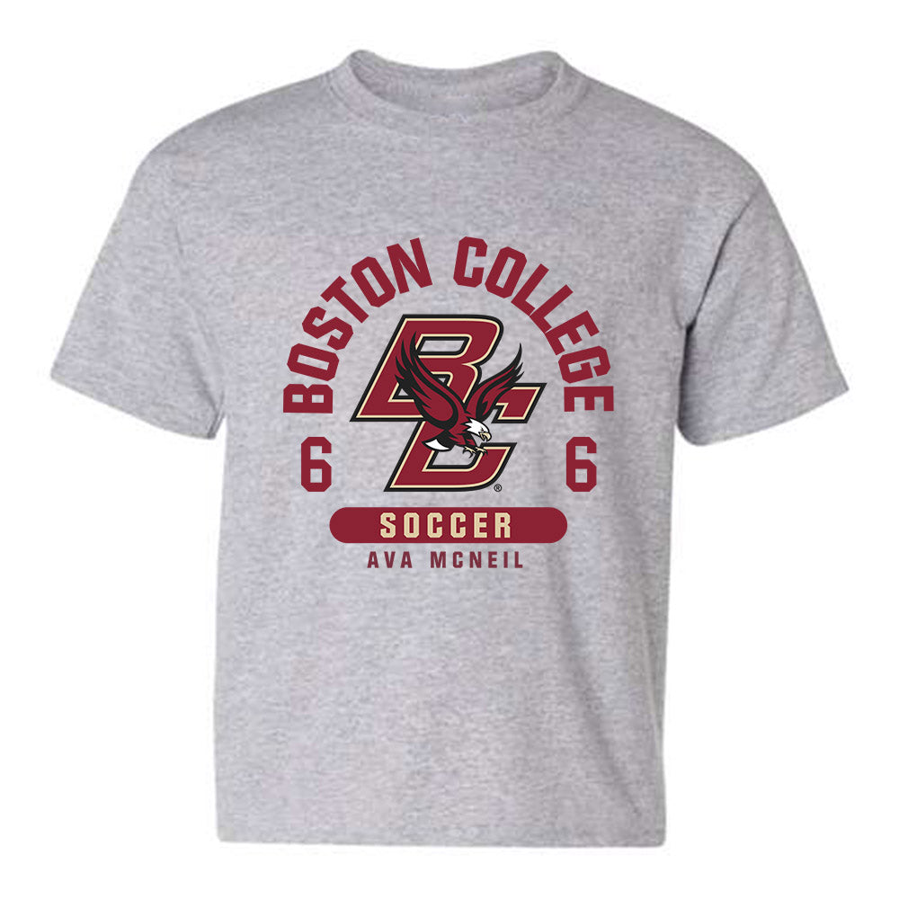 Boston College - NCAA Women's Soccer : Ava McNeil - Sport Grey Classic Fashion Youth T-Shirt