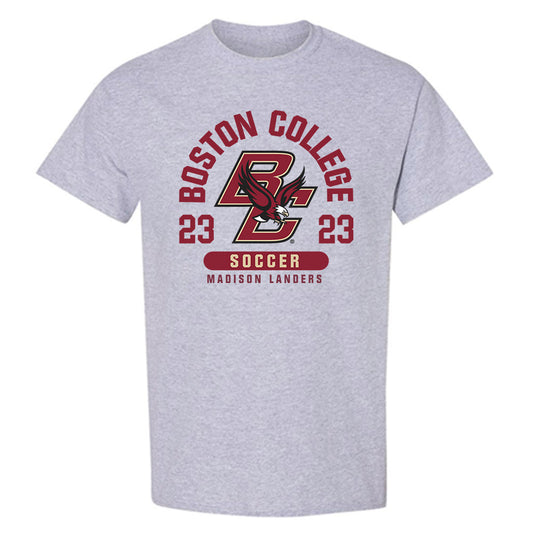 Boston College - NCAA Women's Soccer : Madison Landers - Sport Grey Classic Fashion Short Sleeve T-Shirt