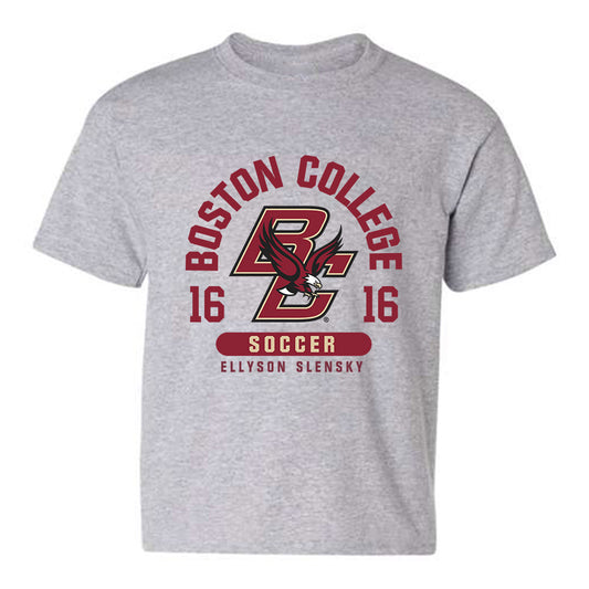 Boston College - NCAA Women's Soccer : Ellyson Slensky - Sport Grey Classic Fashion Youth T-Shirt