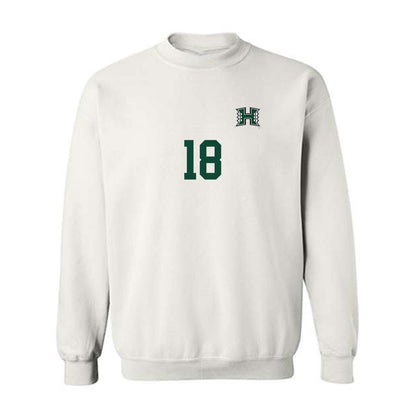 Hawaii - NCAA Women's Soccer : Brianna Chirpich - White Replica Shersey Sweatshirt