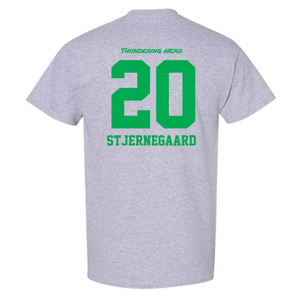 Marshall - NCAA Men's Soccer : Alexander Stjernegaard - Sport Grey Generic Short Sleeve T-Shirt