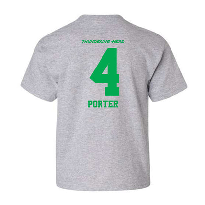 Marshall - NCAA Women's Soccer : Katie Porter - Sport Grey Generic Youth T-Shirt