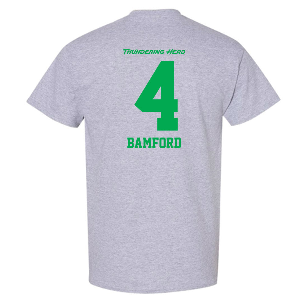 Marshall - NCAA Men's Soccer : Alex Bamford - Sport Grey Generic Short Sleeve T-Shirt