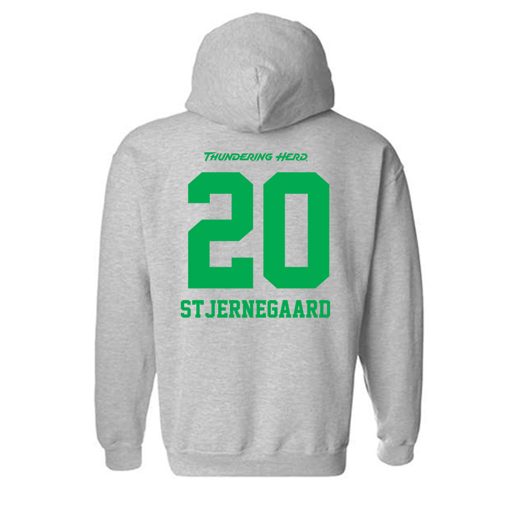 Marshall - NCAA Men's Soccer : Alexander Stjernegaard - Sport Grey Generic Hooded Sweatshirt