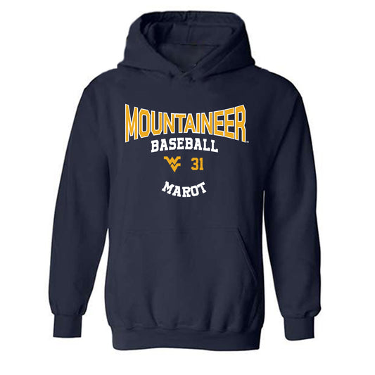 West Virginia - NCAA Baseball : Alex Marot - Hooded Sweatshirt Classic Fashion Shersey