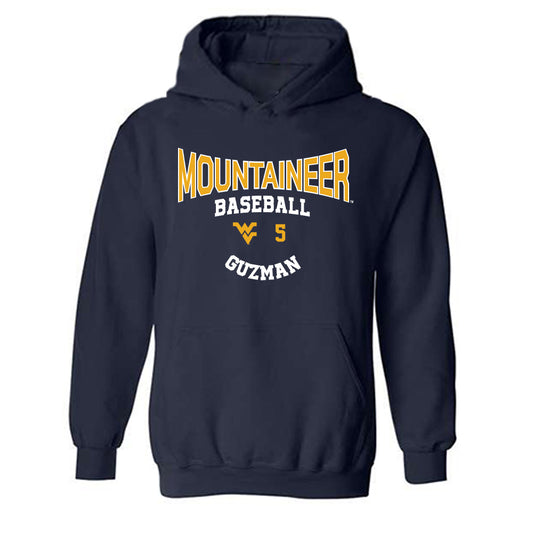 West Virginia - NCAA Baseball : Armani Guzman - Hooded Sweatshirt Classic Fashion Shersey
