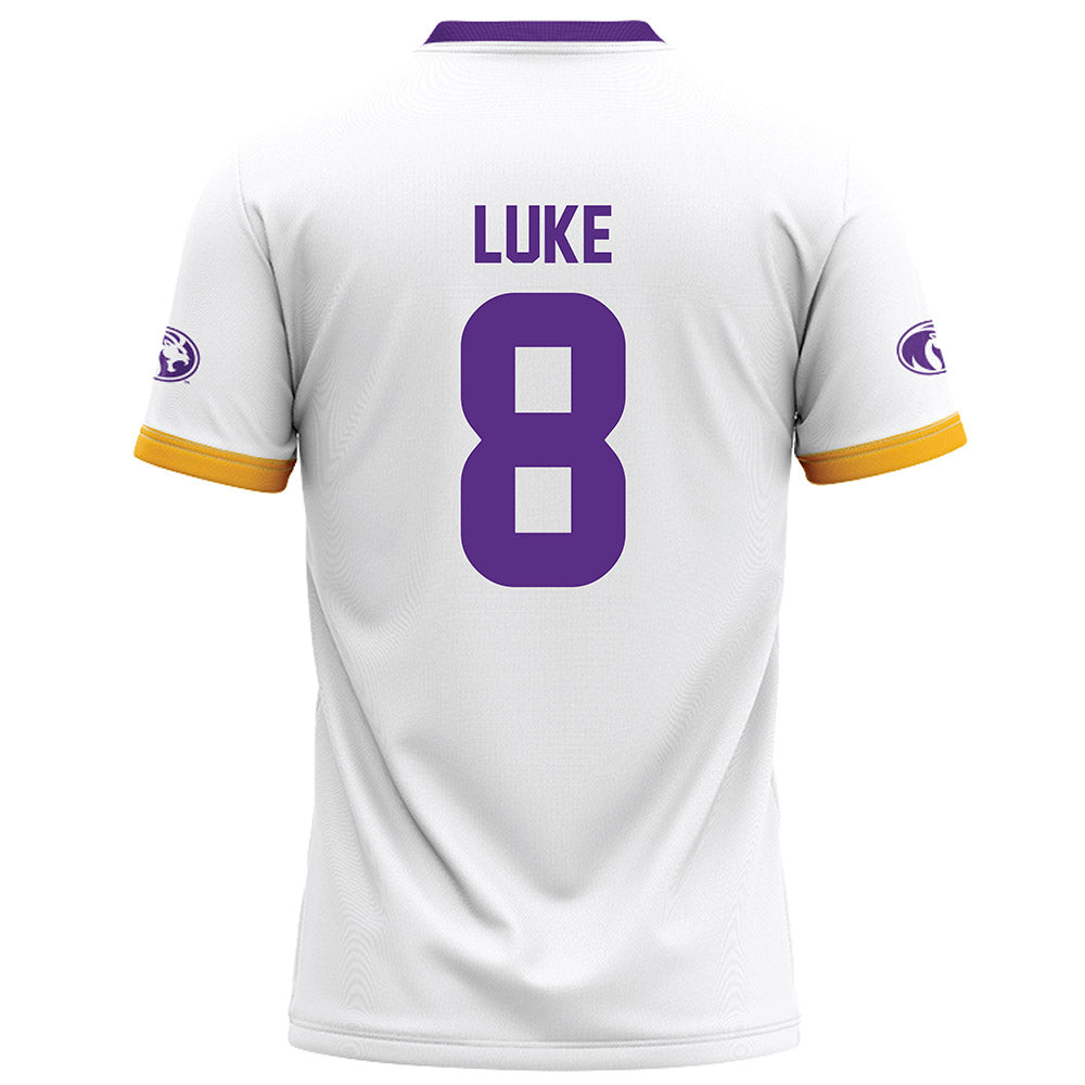 North Alabama - NCAA Football : Justin Luke - White Football Jersey