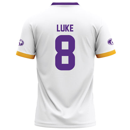 North Alabama - NCAA Football : Justin Luke - White Football Jersey