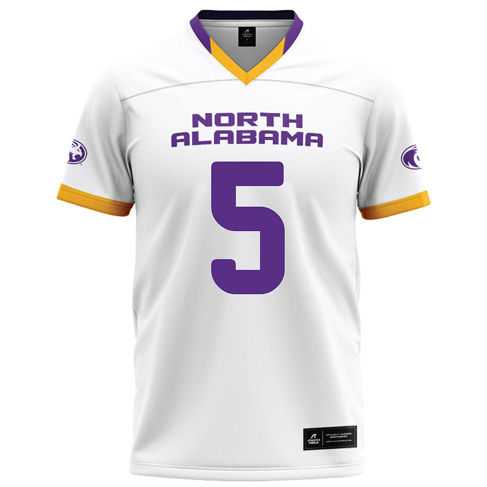 North Alabama - NCAA Football : Ryan Madison - White Football Jersey