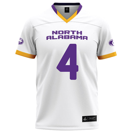 North Alabama - NCAA Football : Rush Lansdell - White Football Jersey