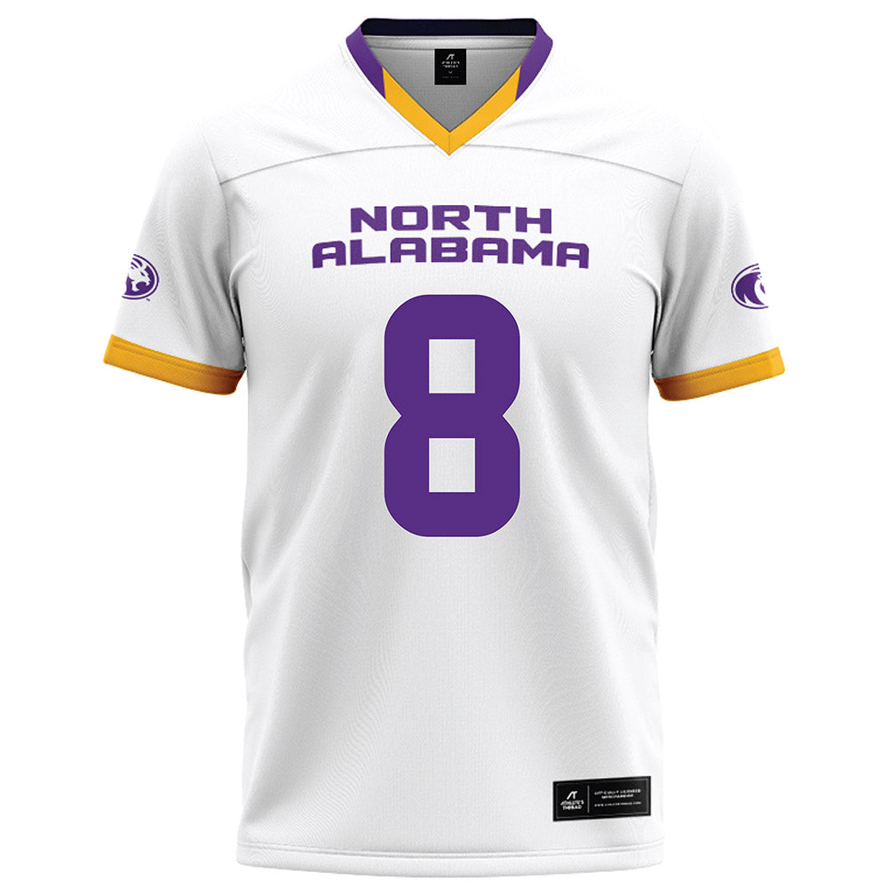 North Alabama - NCAA Football : Justin Luke - White Football Jersey