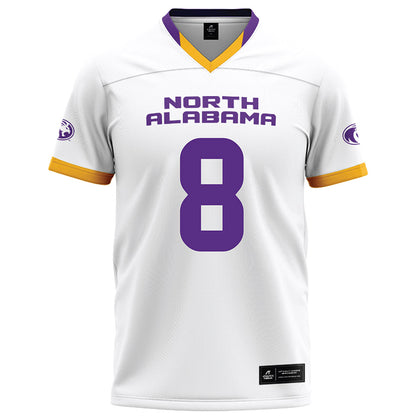 North Alabama - NCAA Football : Justin Luke - White Football Jersey