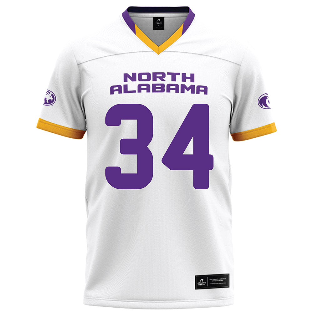 North Alabama - NCAA Football : Dennis Moody - White Football Jersey