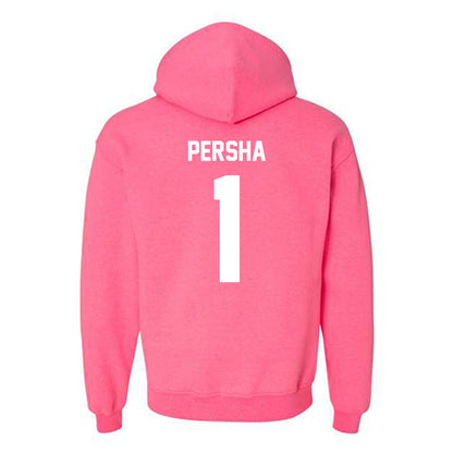 NSU - NCAA Women's Volleyball : Victoria Persha - Hooded Sweatshirt Pink Classic Shersey