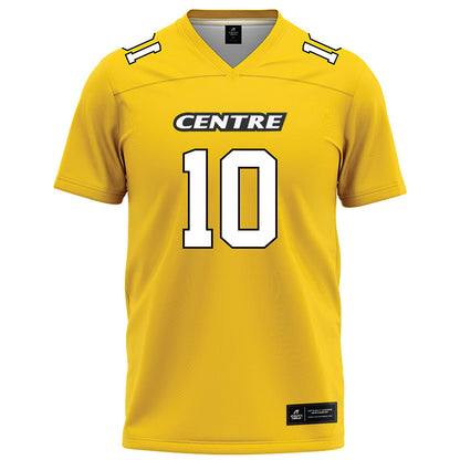 Centre College - NCAA Football : Jackson Henderson - Gold Lacrosse Jersey