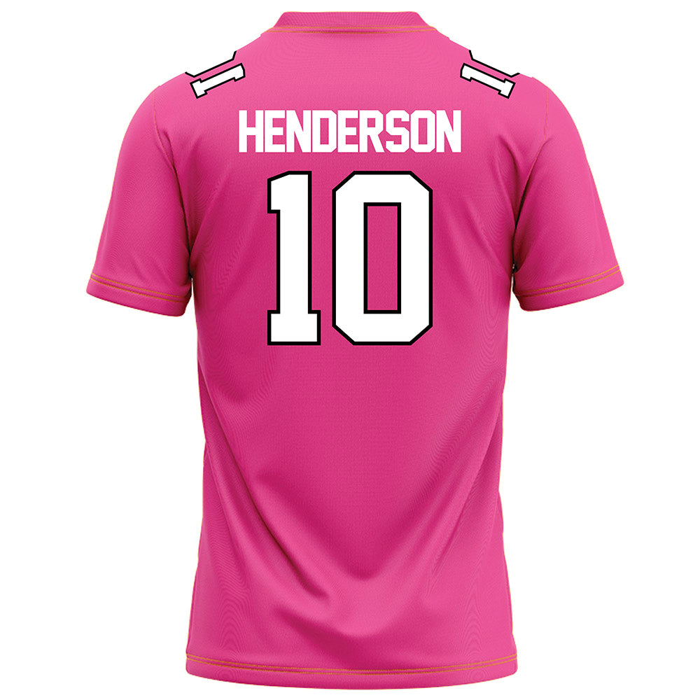 Centre College - NCAA Football : Jackson Henderson - Pink Football Jersey