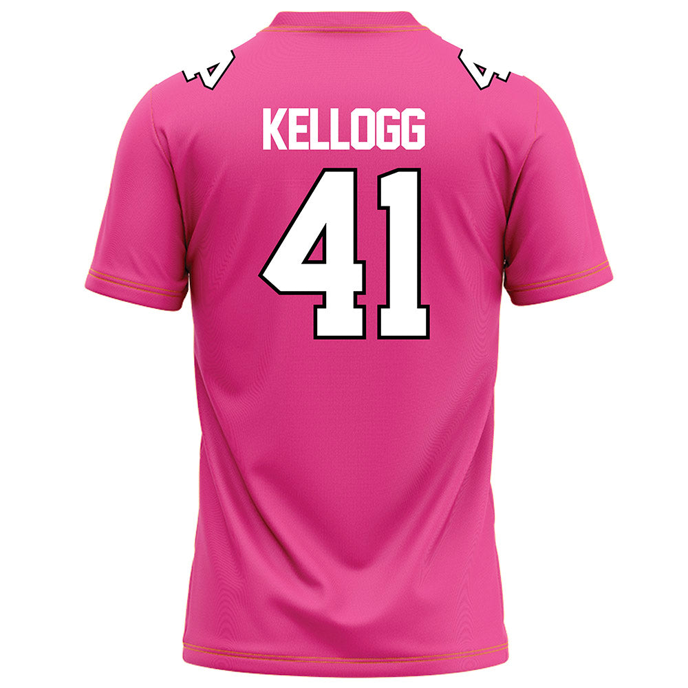 Centre College - NCAA Football : Nick Kellogg - Pink Football Jersey