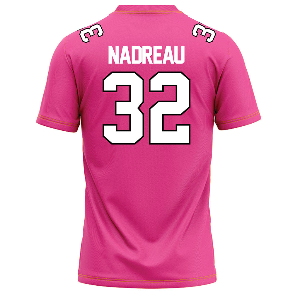 Centre College - NCAA Football : Perry Nadreau - Pink Football Jersey