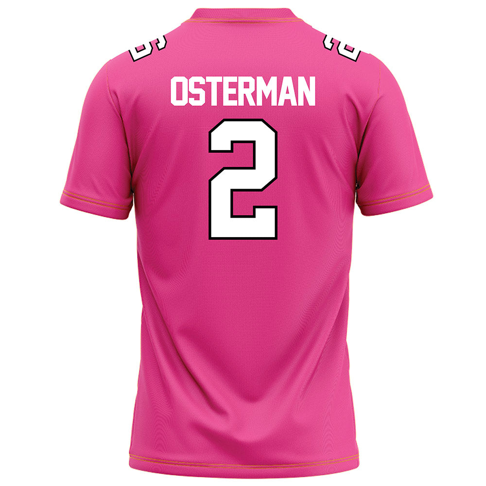 Centre College - NCAA Football : Nick Osterman - Pink Football Jersey