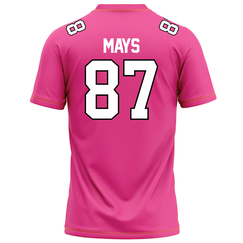 Centre College - NCAA Football : Ethan Mays - Pink Football Jersey