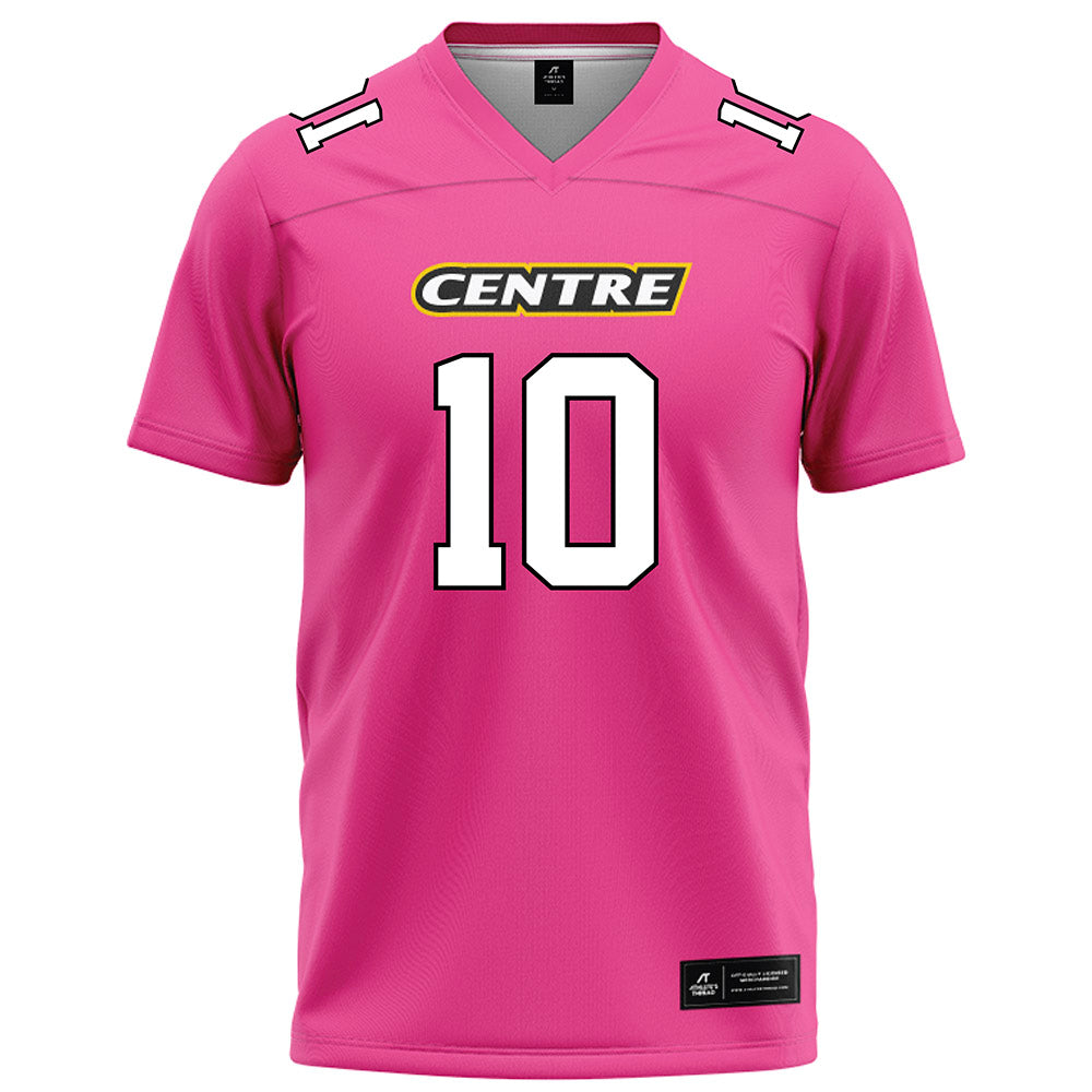 Centre College - NCAA Football : Noah Ring - Pink Football Jersey