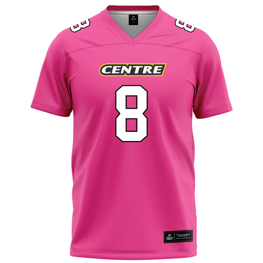 Centre College - NCAA Football : Dominic Do - Pink Football Jersey