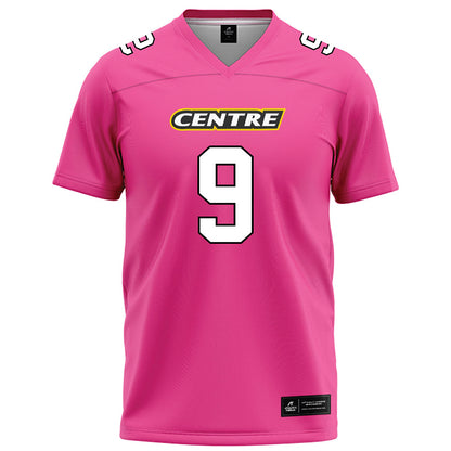 Centre College - NCAA Football : Maggie Corbett - Pink Football Jersey