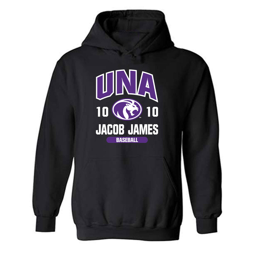 North Alabama - NCAA Baseball : Jacob James - Hooded Sweatshirt Classic Fashion Shersey