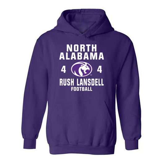 North Alabama - NCAA Football : Rush Lansdell - Hooded Sweatshirt Classic Shersey