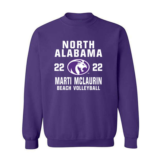 North Alabama - NCAA Beach Volleyball : Marti Mclaurin - Crewneck Sweatshirt Classic Shersey