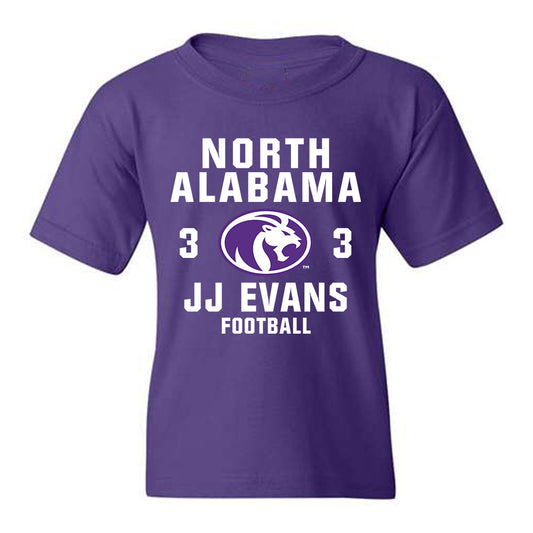 North Alabama - NCAA Football : Jj Evans - Youth T-Shirt Classic Shersey