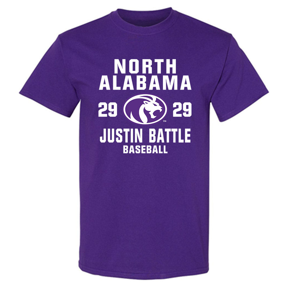 North Alabama - NCAA Baseball : Justin Battle - T-Shirt Classic Shersey