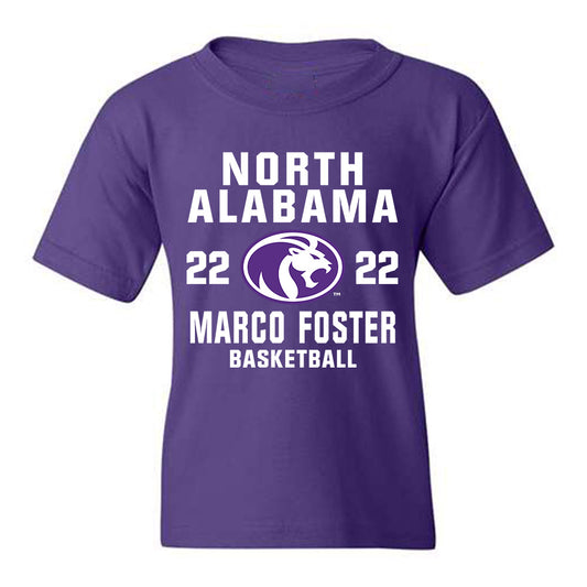 North Alabama - NCAA Men's Basketball : Marco Foster - Youth T-Shirt Classic Shersey