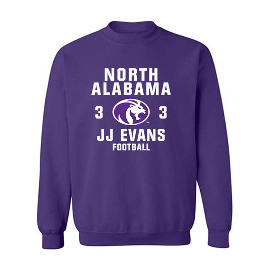 North Alabama - NCAA Football : Jj Evans - Crewneck Sweatshirt Classic Shersey