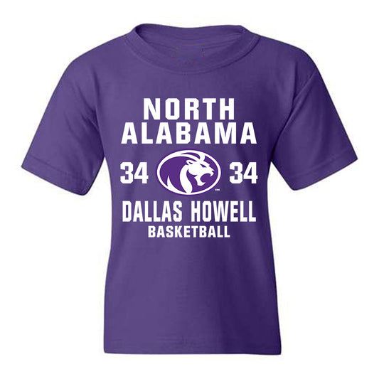 North Alabama - NCAA Men's Basketball : Dallas Howell - Youth T-Shirt Classic Shersey